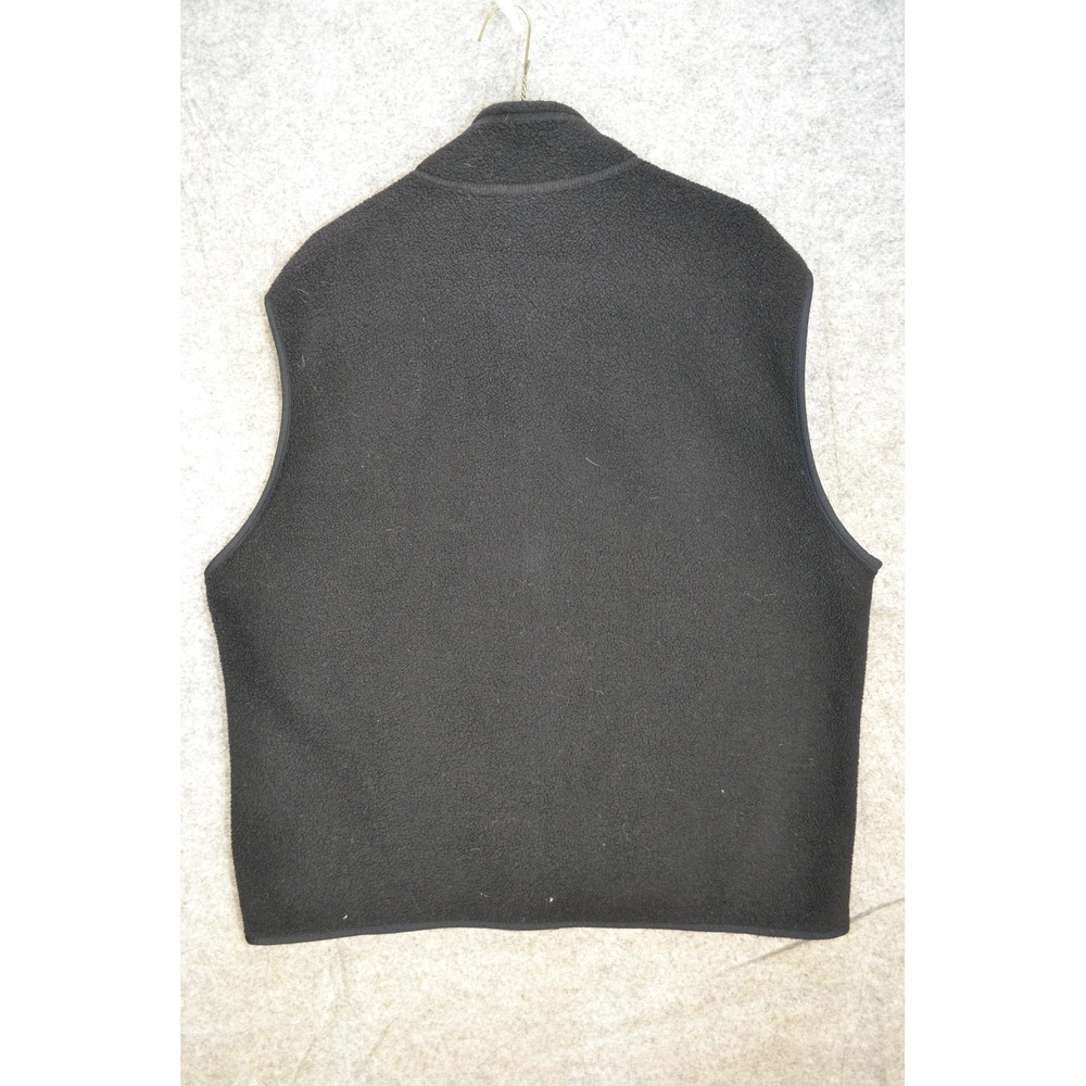 Vintage Patagonia Vest Mens XL Black Fleece Full Zip Pockets Made USA 90s - Picture 12 of 16